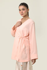 BLOSSOM WRAP CO ORD SET-PINK