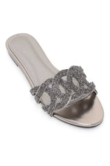 CRYSTAL GLAMOUR SLIDES-GUN