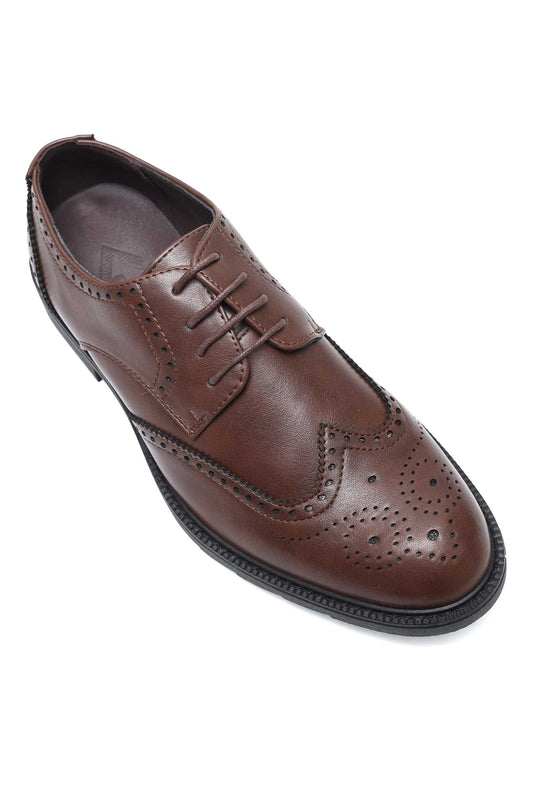 IMPERIAL WINGTIP BROGUES-COFFEE