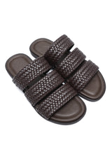 TEXTURE RICH MEN SLIDE-COFFEE