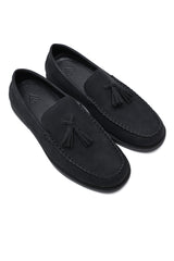 LUXE TASSEL COMFORT LOAFERS-BLACK