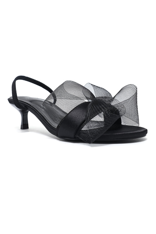 LUXE MESH WHISPER HEEL-BLACK