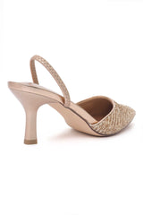 SPARK SHINE SINGBACK HEEL-GOLD