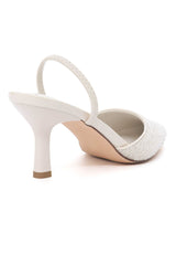 SPARK SHINE SINGBACK HEEL-WHITE