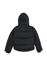 HIGH-NECK QUILTED PUFFER-BLACK