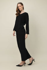 LINEA FLO CO-ORD-BLACK