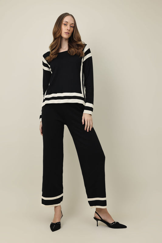 VARSITY MOD CO-ORD SET-BLACK