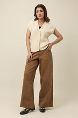 GENTLESTITCH CLASSIC VEST-BEIGE