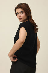 GENTLESTITCH CLASSIC VEST-BLACK