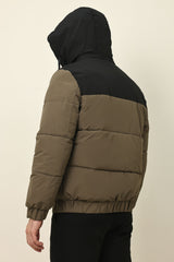 ALPINE BLOCK PUFFER JACKET-BLACK