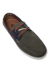 PRIME COMFORT SHOE-OLIVE/NAVY