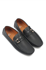 TEXTURED LOAFERS-BLACK