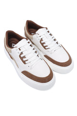 CROSSWAY COMFORT SNEAKER-WHT/BROWN