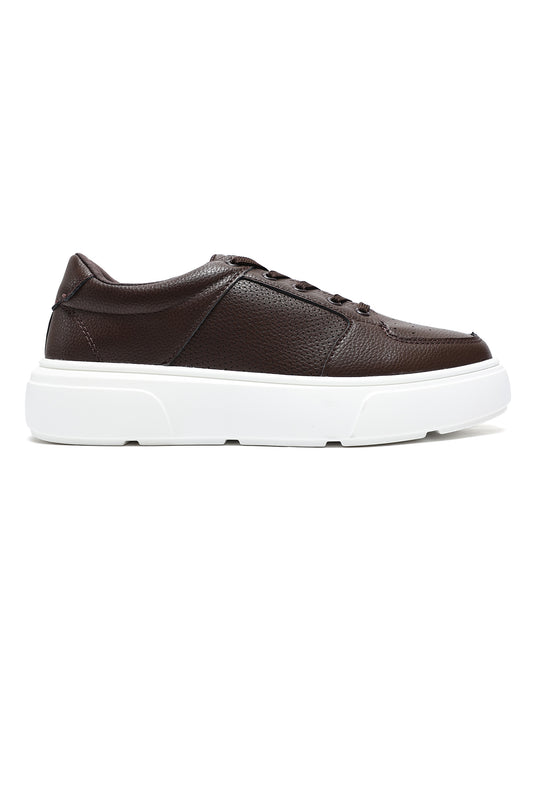 ELITE PACE SNEAKERS-COFFEE