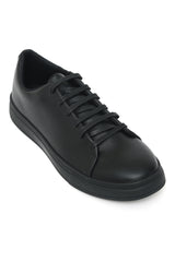 MEN'S CLASSICE LACE-UP SNEAKERS-BLACK