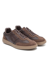 PERFORA COURT SNEAKER-COFFEE