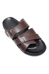 PRESTIGE COMFORT STRAP SANDALS-COFFEE