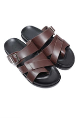 PRESTIGE COMFORT STRAP SANDALS-COFFEE