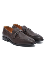 CROSSHATCH BIT LOAFERS-COFFEE
