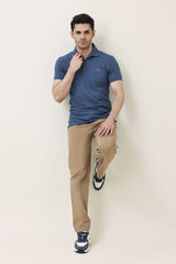 MODCRAFT ESSENTIAL POLO-DENIM-BLUE