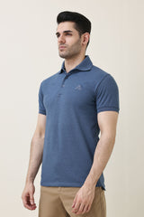 MODCRAFT ESSENTIAL POLO-DENIM-BLUE