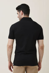 MODCRAFT ESSENTIAL POLO-BLACK