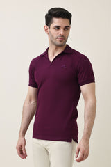 MODCRAFT ESSENTIAL POLO-MAROON