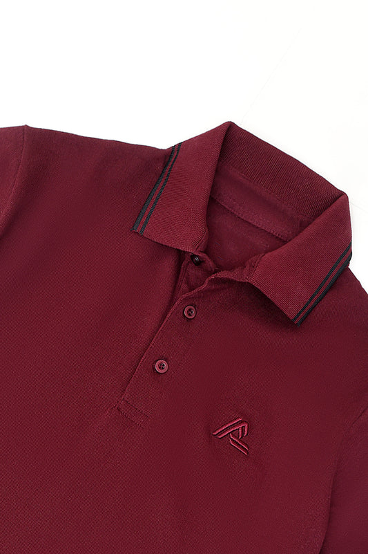 POLO T-SHIRT-MAROON