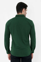 Classic Button-Down Shirt-Dk Green