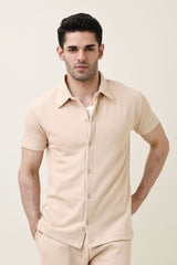 EASY RIBBED CO-ORD SET-KHAKI