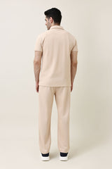 EASY RIBBED CO-ORD SET-KHAKI