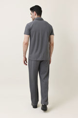 EASY RIBBED CO-ORD SET-GREY