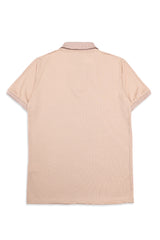 ATHLEISURE RIB POLO-KHAKI