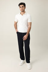 STRAIGHT CUT POLO SHIRT-OFFWHITE