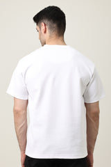 MEN SOLID HALF SLEEVE-WHITE