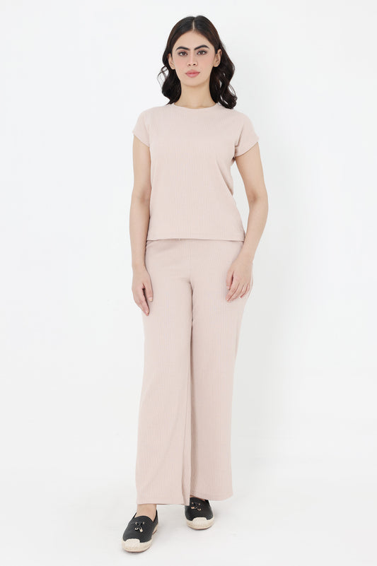 SEASONAL BLEND CO-ORD SET-BEIGE