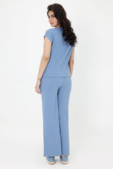 SEASONAL BLEND CO-ORD SET-SKY-BLUE