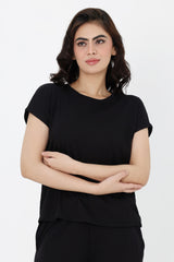 SEASONAL BLEND CO-ORD SET-BLACK