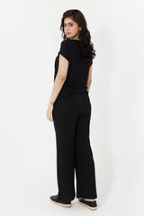 SEASONAL BLEND CO-ORD SET-BLACK