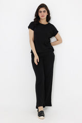 SEASONAL BLEND CO-ORD SET-BLACK