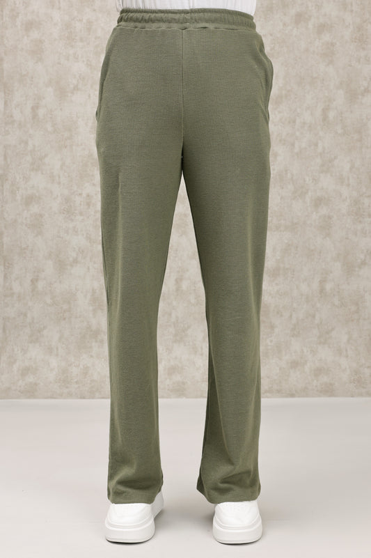 ELITE LOUNGE STRAIGHT-LEG JOGGERS-OLIVE
