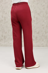 ELITE LOUNGE STRAIGHT-LEG JOGGERS-MAROON