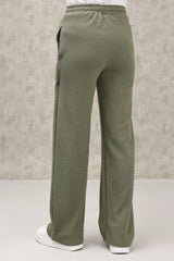 ELITE LOUNGE STRAIGHT-LEG JOGGERS-OLIVE