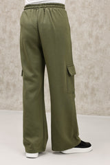 RELAXED FIT TROUSER-OLIVE