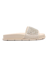 GLAM SHINE STRAP SLIDE-OFFWHITE