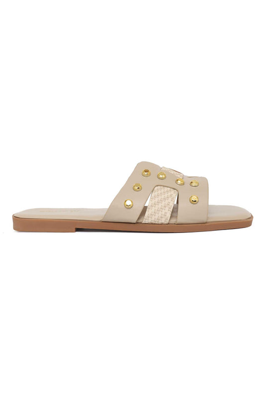 METAL SPARK SLIDE-BEIGE