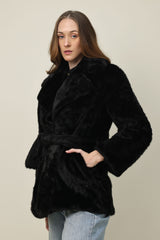 HERITAGE GRACE COAT BLAZER-BLACK