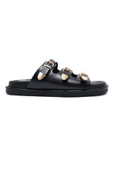 LUXE HARBOUR SANDALS-BLACK