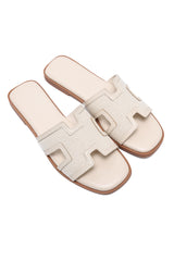 ELITE EMPORIUM SLIDES-BEIGE