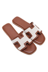 ELITE EMPORIUM SLIDES-CAMEL